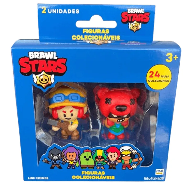 Bonecos Brawl Stars - Jessie e Nita MULTIKIDS