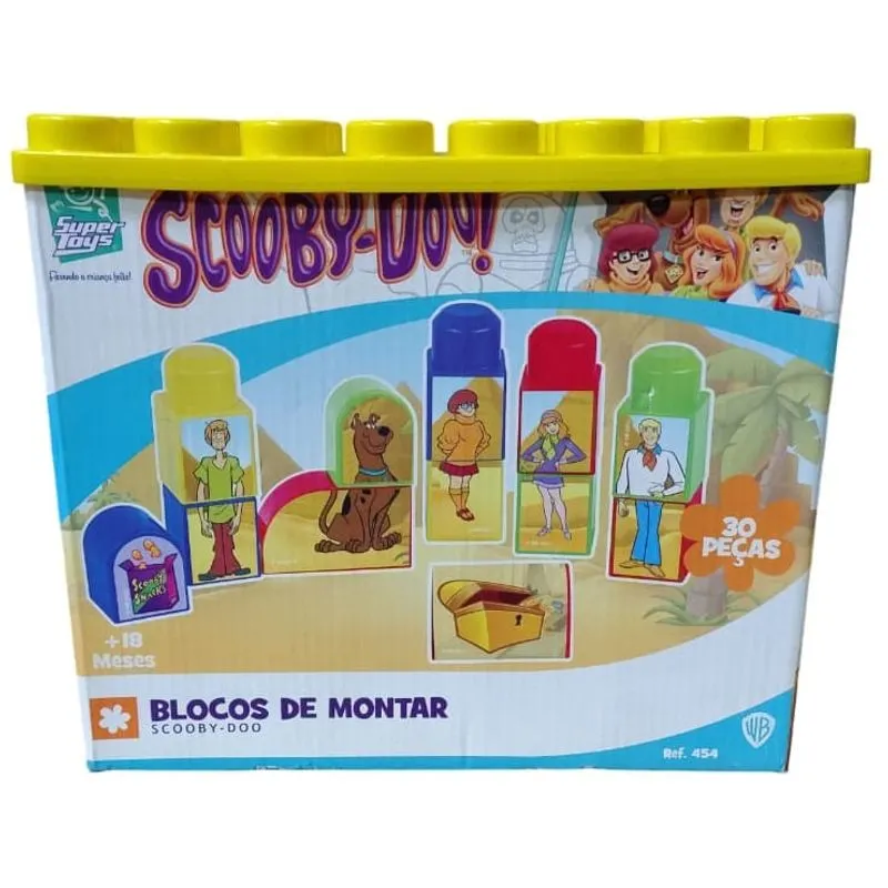 Blocos De Montar - Scooby - Doo 30 Pecas - Amarelo SUPER TOYS