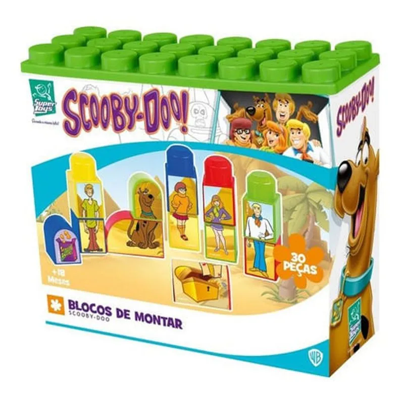 Blocos De Montar - Scooby - Doo 30 Pecas - Verde SUPER TOYS