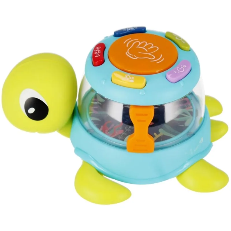 Brinquedo Bebe tartaruga com luz e som - verde claro - SL515 TERRACO