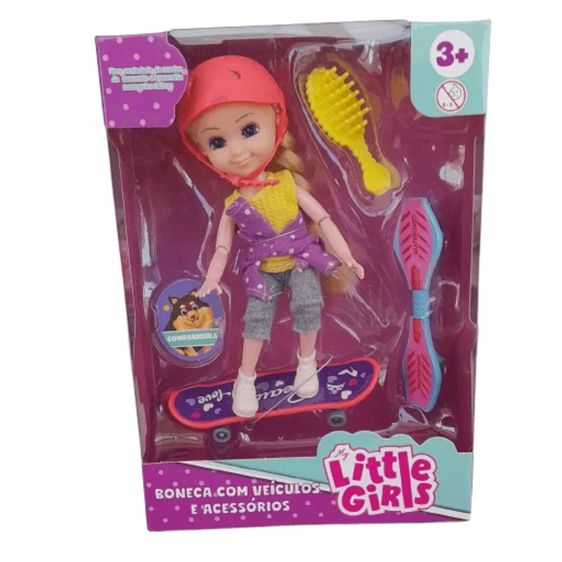 Boneca My Little Girls - Skatista HONGYAO