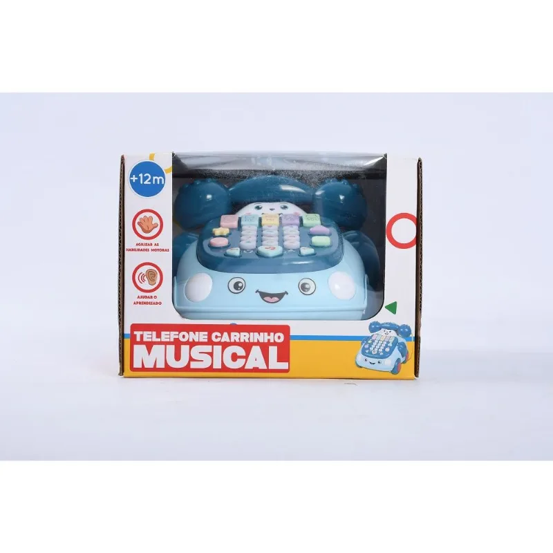 Carrinho Telefone Musical - Azul HONGYAO