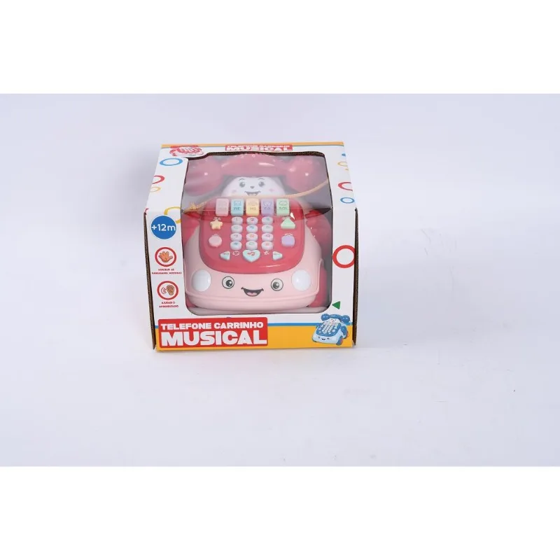 Carrinho Telefone Musical - Rosa HONGYAO