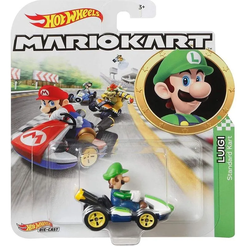 Carrinho - Luigi Standard Kart - Hot Wheels MATTEL