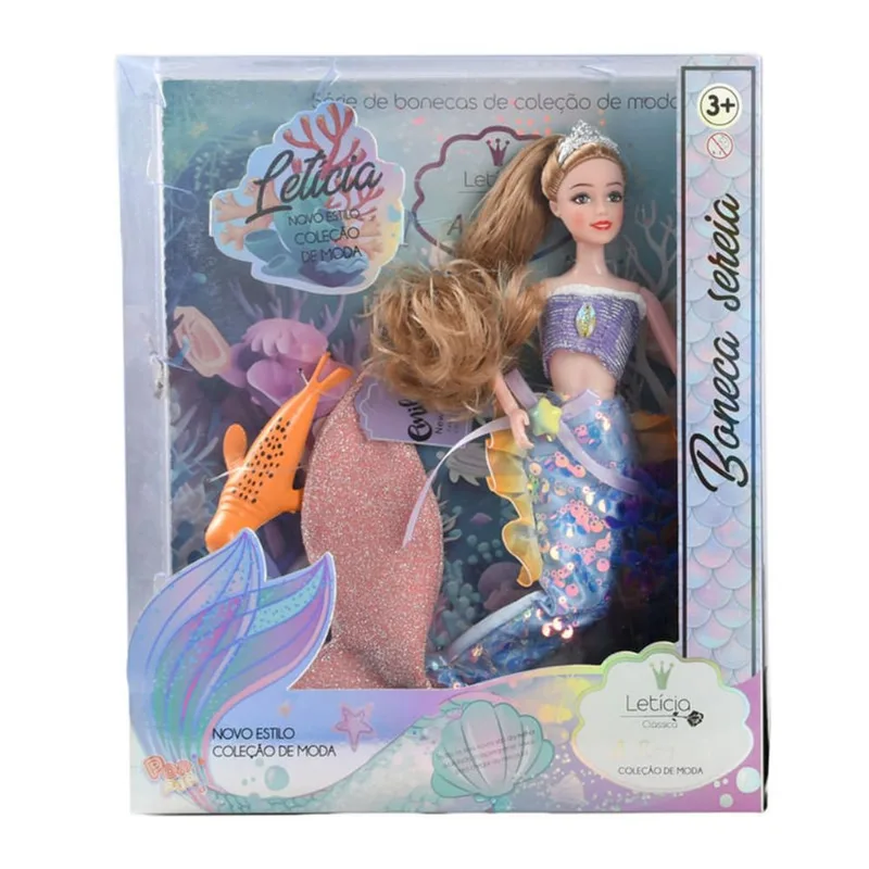 Boneca Leticia Novo Estilo Colecao de Moda - Lilas HONGYAO