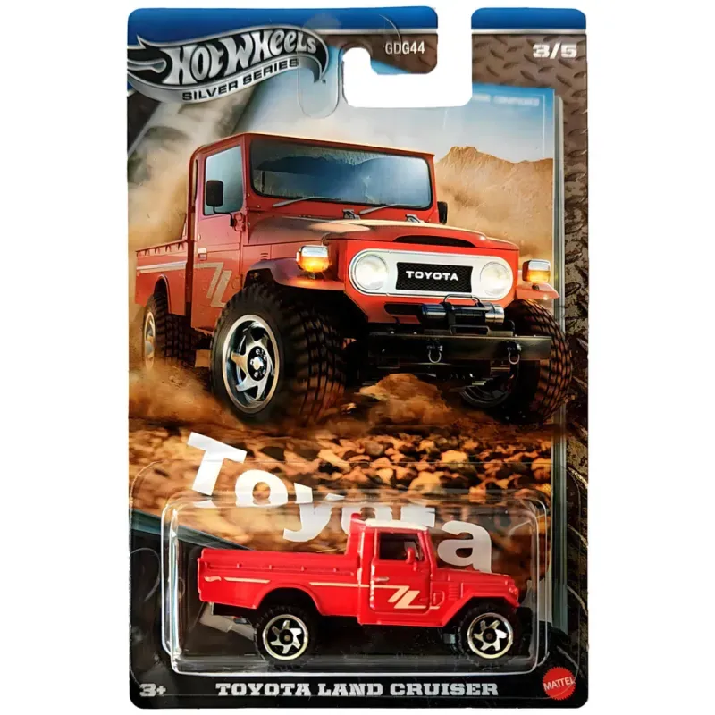 Carrinho Hot Wheels - Toyota Land Cruiser - Silver Series - 1:64 MATTEL