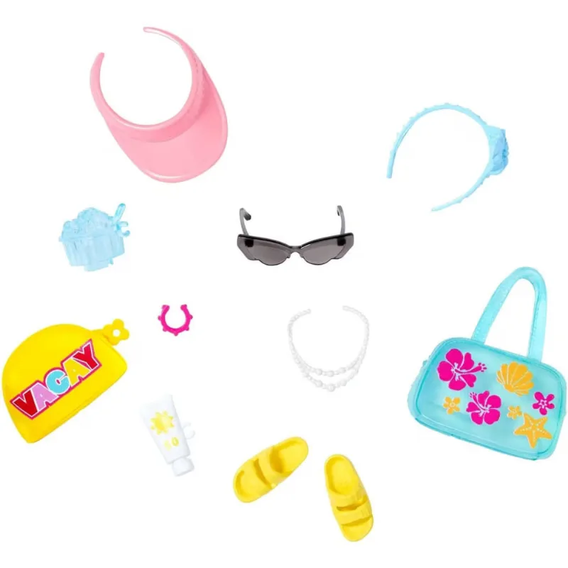 Conjunto de Acessorios Barbie - Bolsa Azul - GWD98 MATTEL