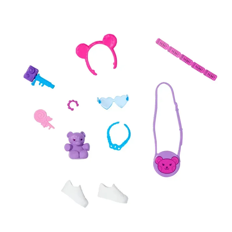 Conjunto de Acessorios Barbie - Bolsa Roxo - GWD98 MATTEL