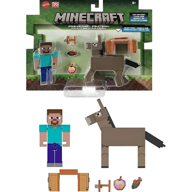 Minecaft - Steve e Burro MATTEL