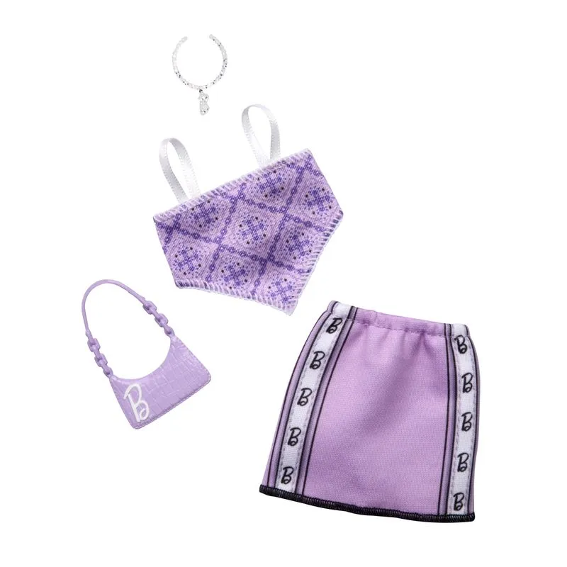 Barbie Fashion complete looks roupas - Conjunto lilas MATTEL
