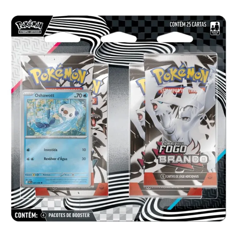 Cartas - Pokemon Fogo Branco - Oshawott COPAG DA AMAZONIA