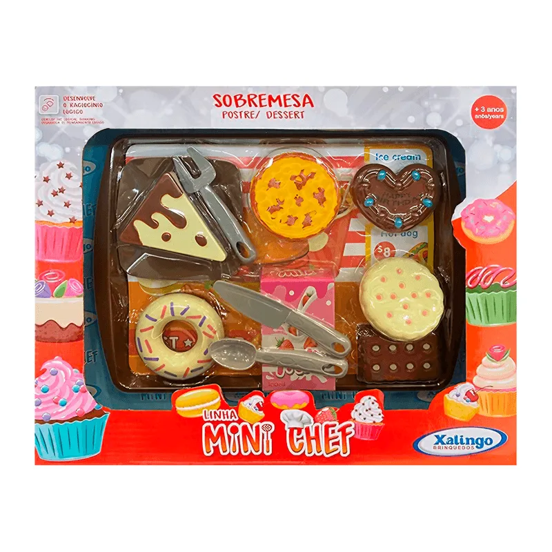Brinquedo - Conjunto Mini Chef Sobremesa 12 Pecas XALINGO