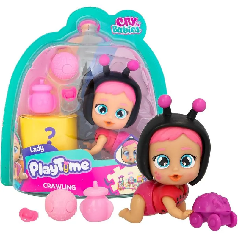 Boneca Cry Babies Playtime - Lady Crawling Engatinhando MULTIKIDS