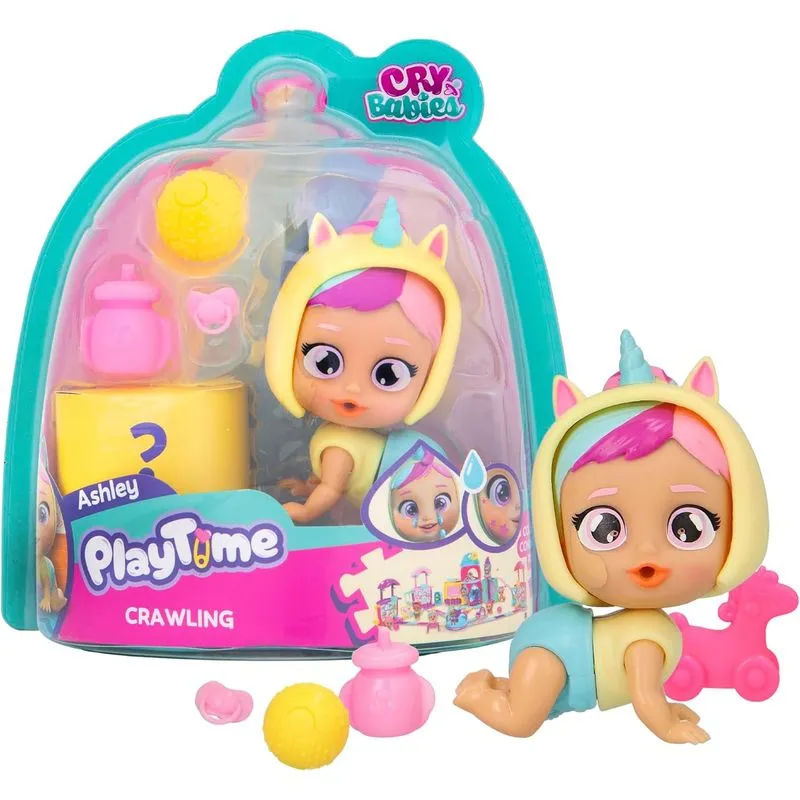 Boneca Cry Babies Playtime - Ashley Crawling Engatinhando MULTIKIDS