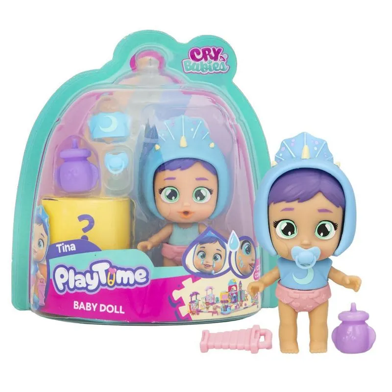 Boneca Cry Babies Playtime - Tina Baby Doll MULTIKIDS