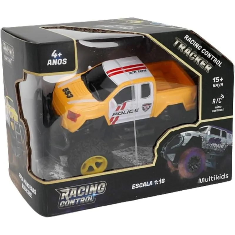 Carrinho de Controle Remoto - Racing Control Tracker Offroad - Amarelo MULTIKIDS
