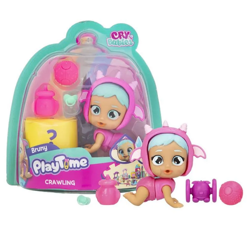 Boneca Cry Babies Playtime - Bruny Crawling Engatinhando MULTIKIDS