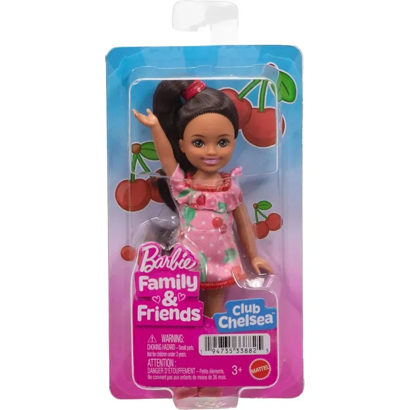 Boneca - Barbie - Familia Chelsea Club - Vestido Cereja MATTEL