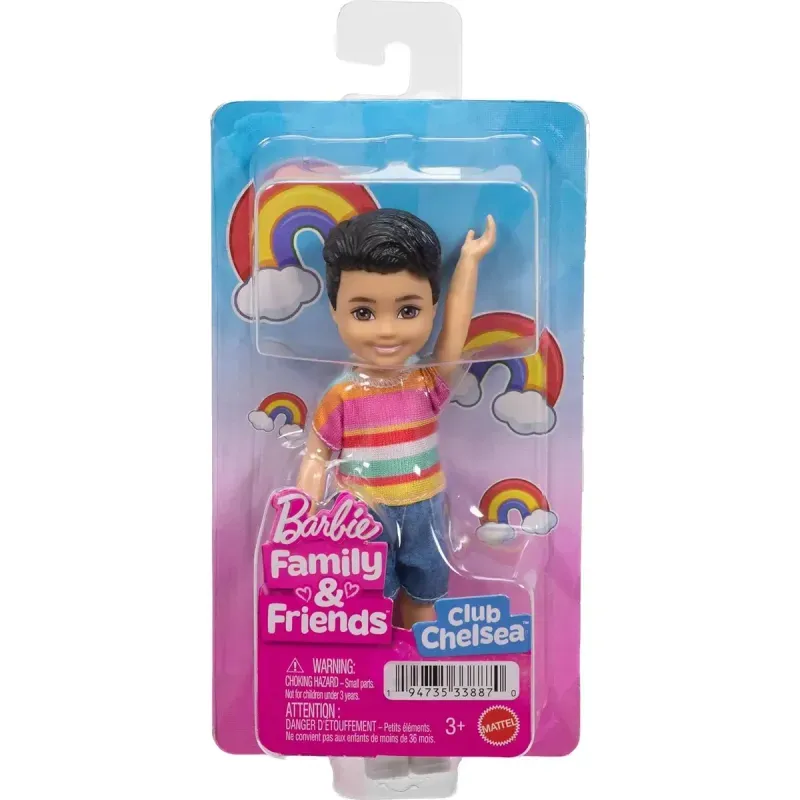 Boneco - Barbie - Familia Chelsea Club - Menino Camisa Arco Ires MATTEL