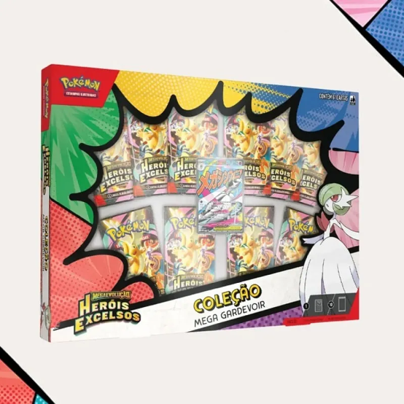 Jogo de Cartas - Pokemon Herois Excelsos - Mega Gardevoir - COPAG DA AMAZONIA