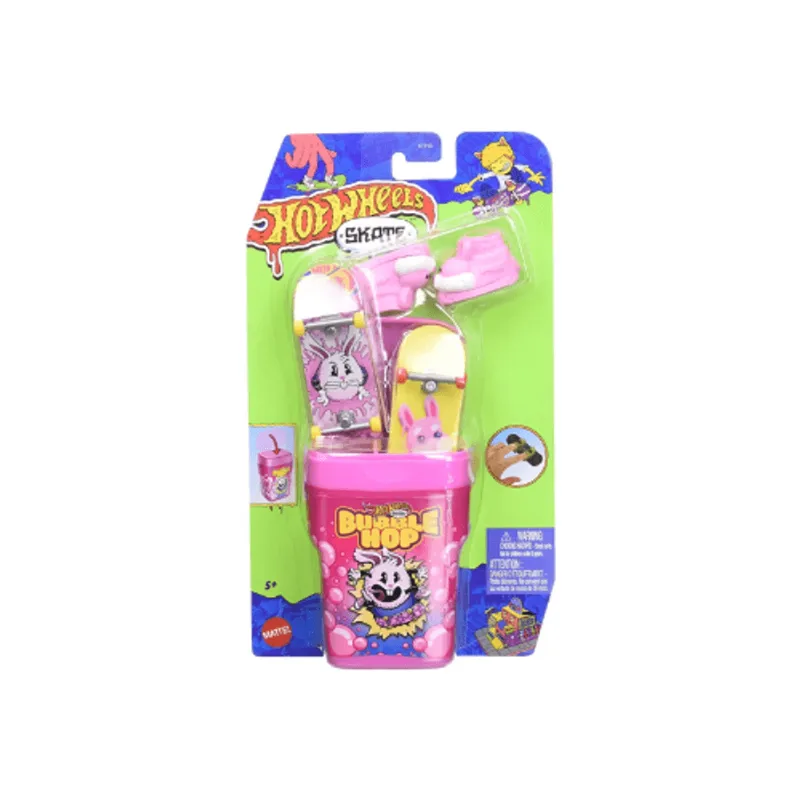 Skate de Dedo - HotWheels - Chiclete Bubble Hop - MATTEL
