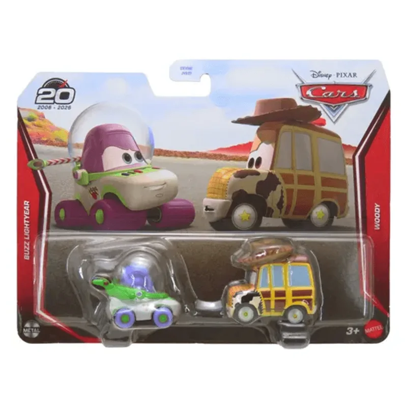 Carrinhos Disney Cars Carros - Buzz Lightyear e Woody - MATTEL
