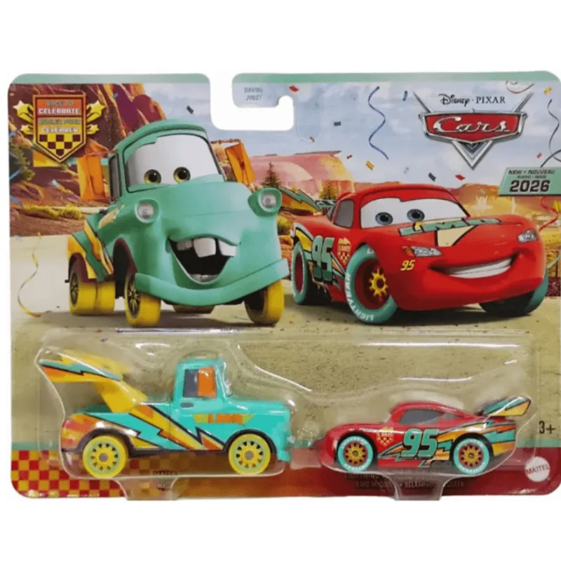 Carrinhos Disney Cars Carros - Mate e McQueen - MATTEL