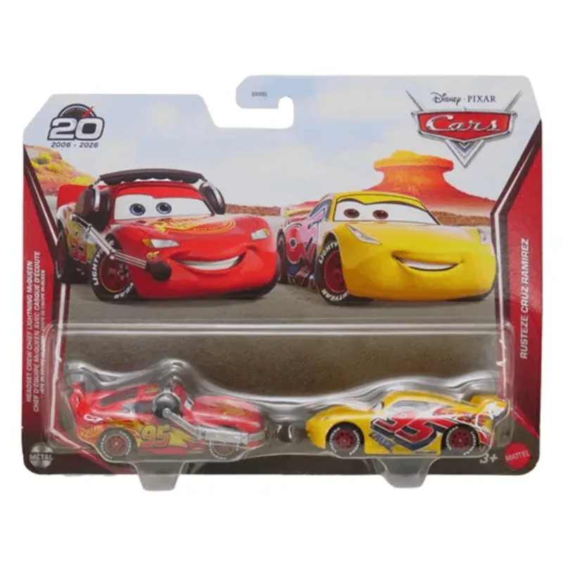 Carrinhos Disney Cars Carros - McQueen e Cruz Ramirez - MATTEL