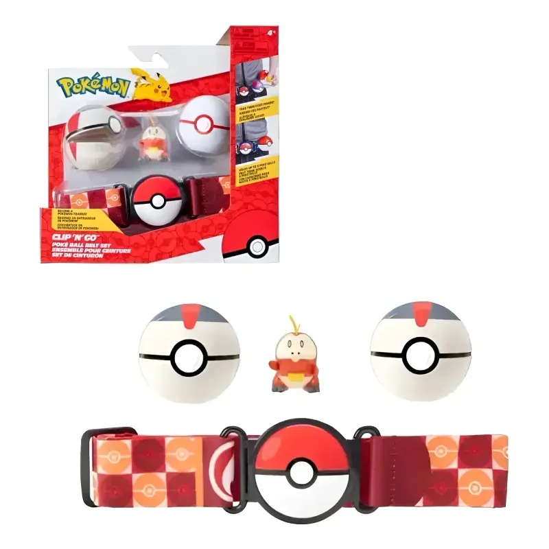 Cinto - Pokemon - Clip n Go - Vermelho - SUNNY BRINQUEDOS