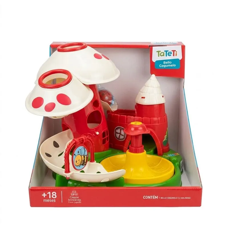 Playset - Bello Cogumelo - Branco e Vermelho - TA TE TI INDUSTRIA E