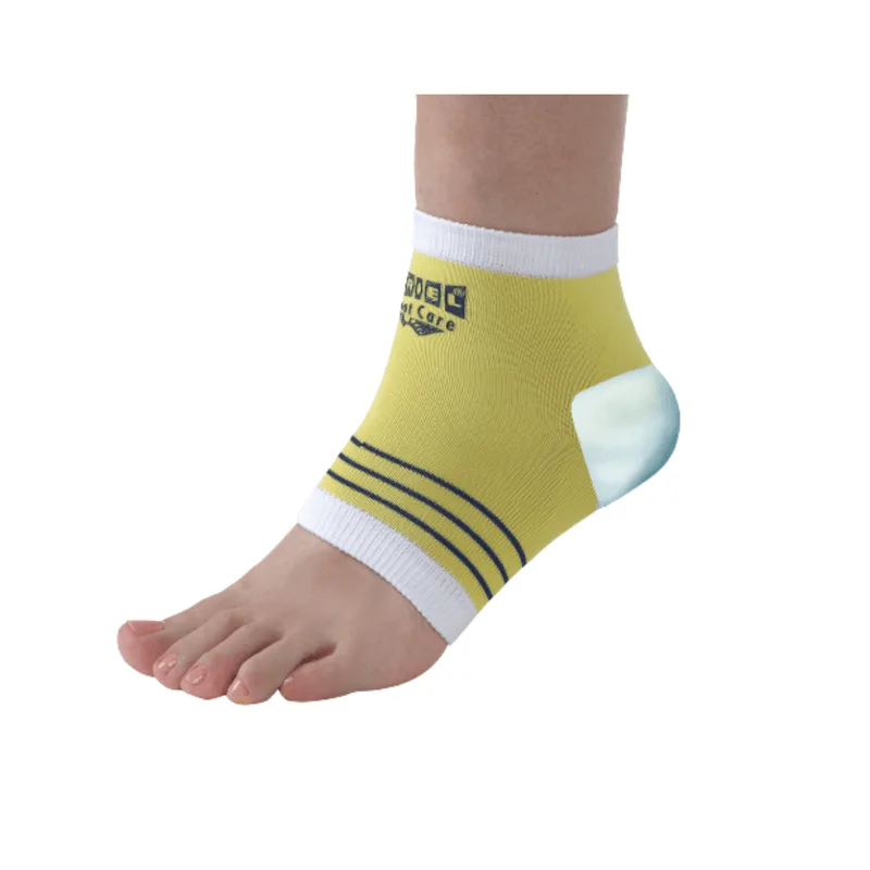 Meias Silicone Hidratação Intensiva Calcanhar Amarela Uriel