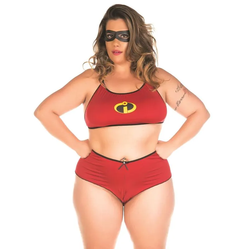Mini Mulher Incrível Plus Size Pimenta Sexy