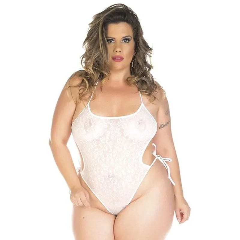 Body Plus Size em Renda Pimenta Sexy