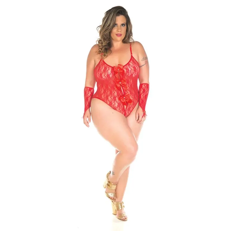 Body Lacinho Plus Size Pimenta Sexy