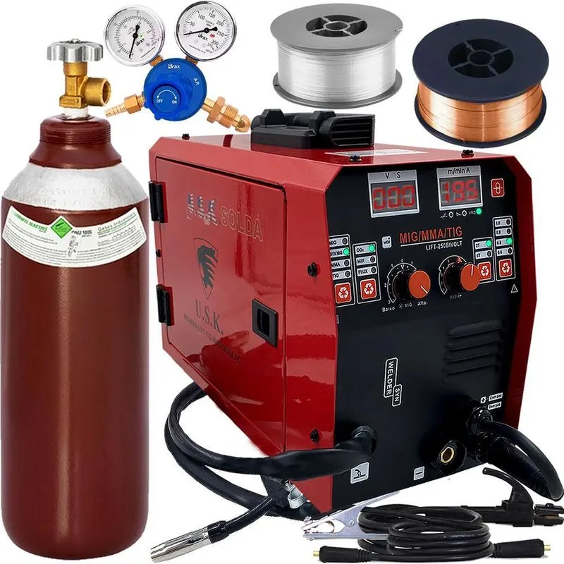 Máquina De Solda 150a Bivolt - Arame 0,8-1,0mm - Acessórios