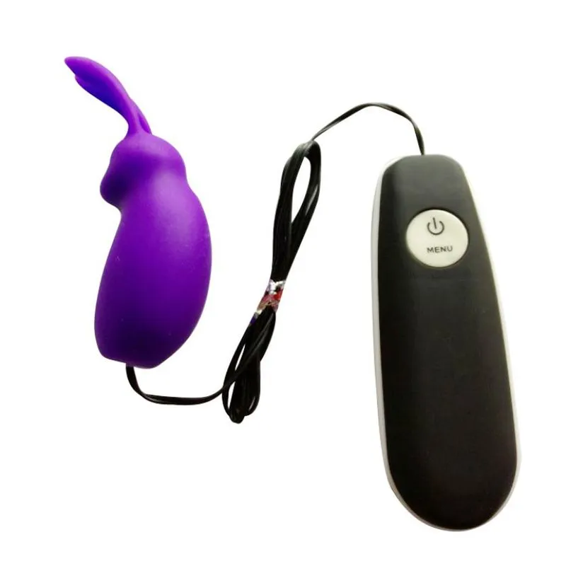 Vibrador em Soft Touch em Formato de Coelho com 4 Vibrações Cores Variadas