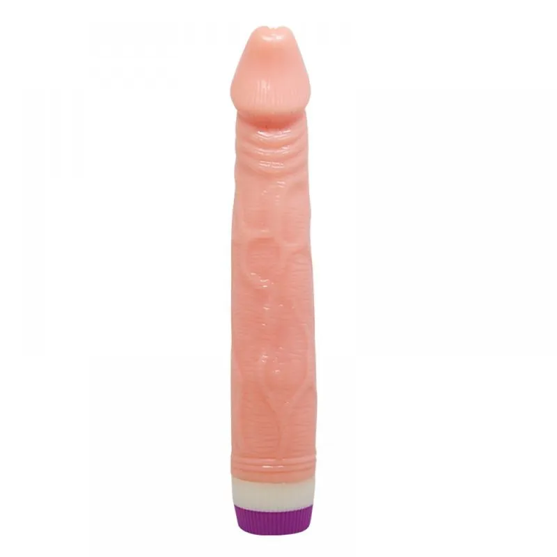Protese Realistica com Textura e Vibrador Multivelocidade Vip Mix