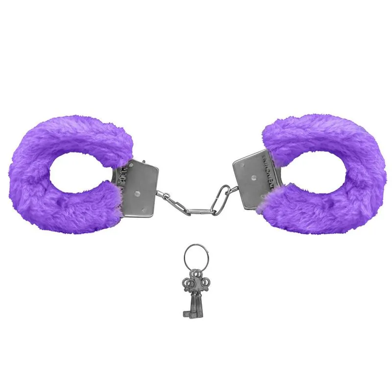 Algemas de Metal Revestida com Pelúcia Fur Love Cuffs Vip Mix