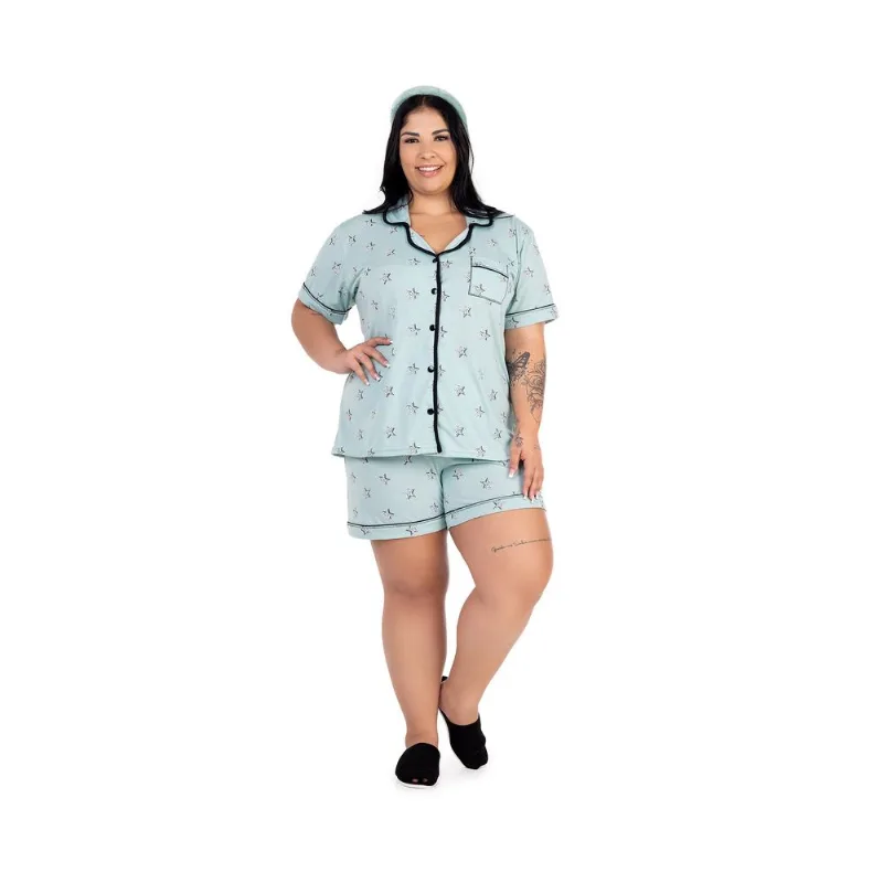 Pijama Cia do Corpo Americano Diva Plus Size BDP4965 XG