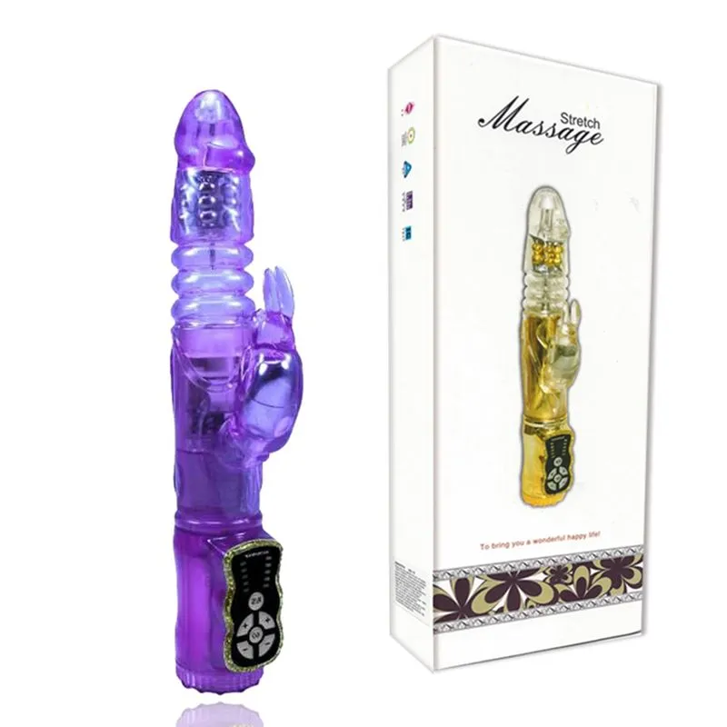 Vibrador Rotativo com 20 Funções em Formato de Coelho