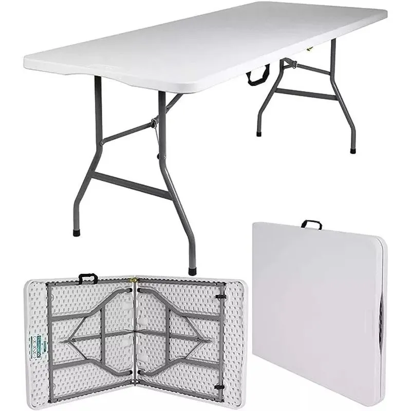 Mesa dobravel portatil de camping vira maleta 1,80M jst