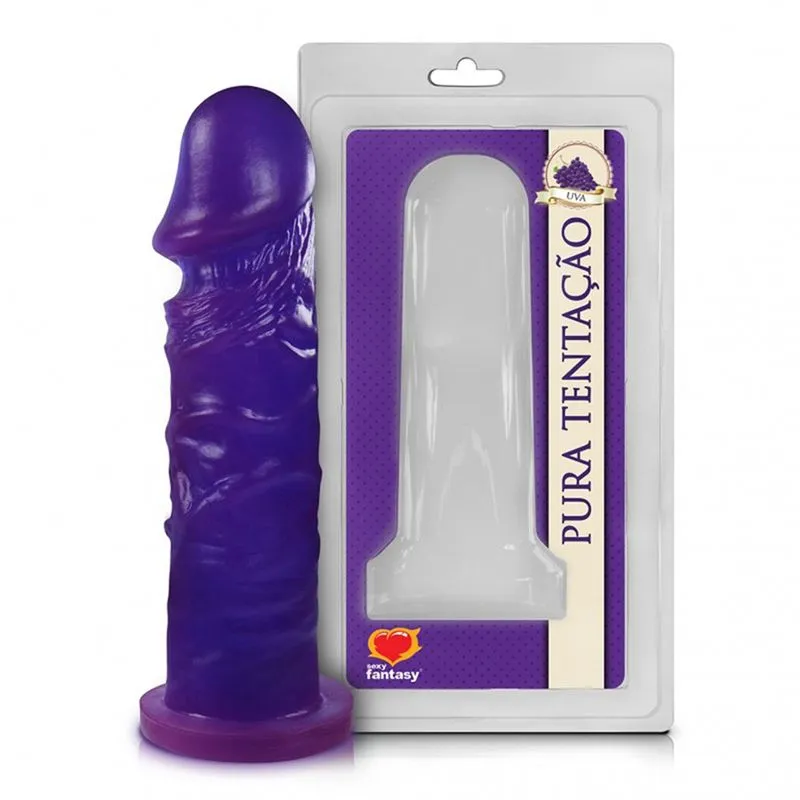 Prótese Realística Pura Tentação Uva 15,3x4 Sexy Fantasy