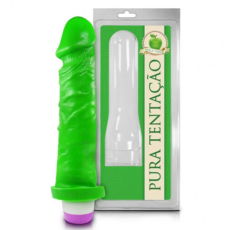 Prótese Realística Pura Tentação Maça Verde 18x4,4 Sexy Fantasy