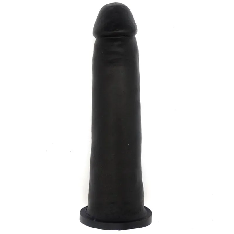 Pênis Realístico Maciço 16,5cm Preto