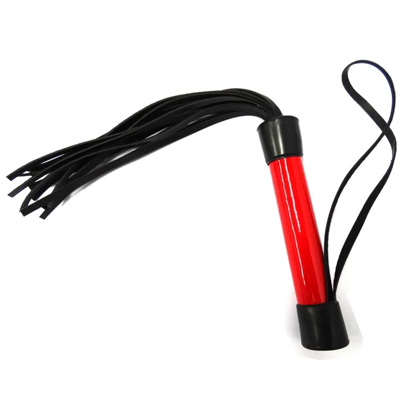 Chicote Verniz Tiras de 20cm Vermelho Dominatrixxx