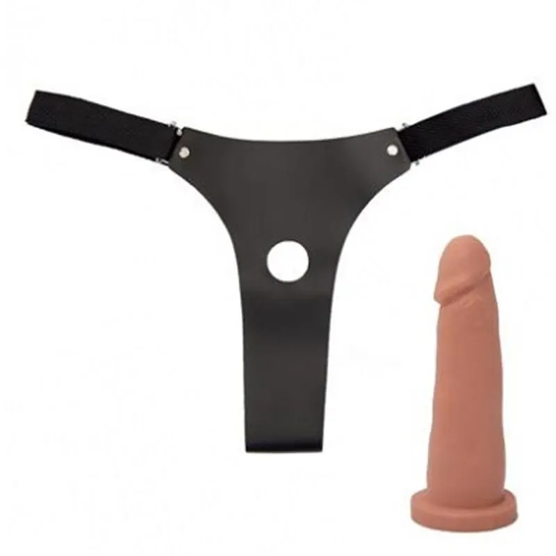 Cinta com Suporte de Coxa e Prótese Pele de 18cm Dominatrixxx