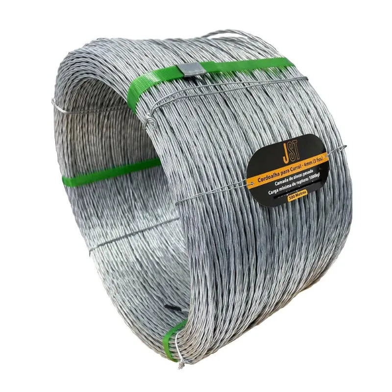 Cordoalha Para Curral - 4mm - 3 Fios - 500 Metros - jst