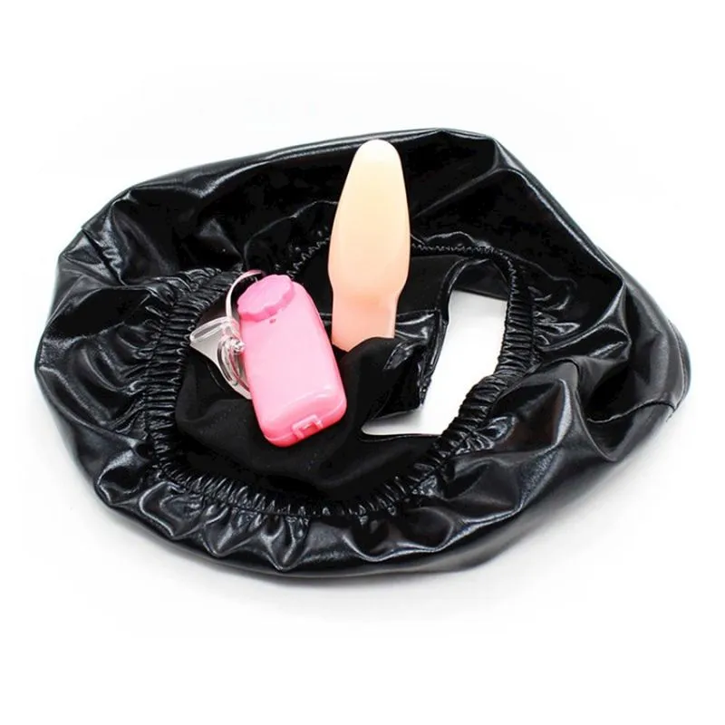 Calcinha em Vinil com Plug Anal e Vibração Multivelocidade Miss Collection