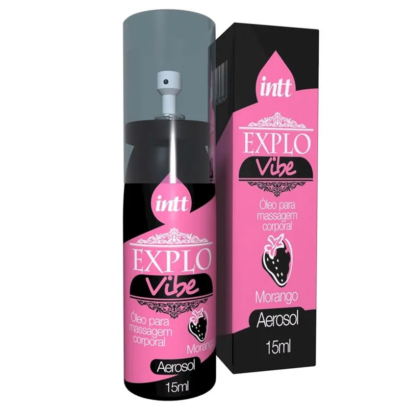 Spray Eletrizante Explo Vibe Morango 15ml Intt - Consumir até: 09/2017
