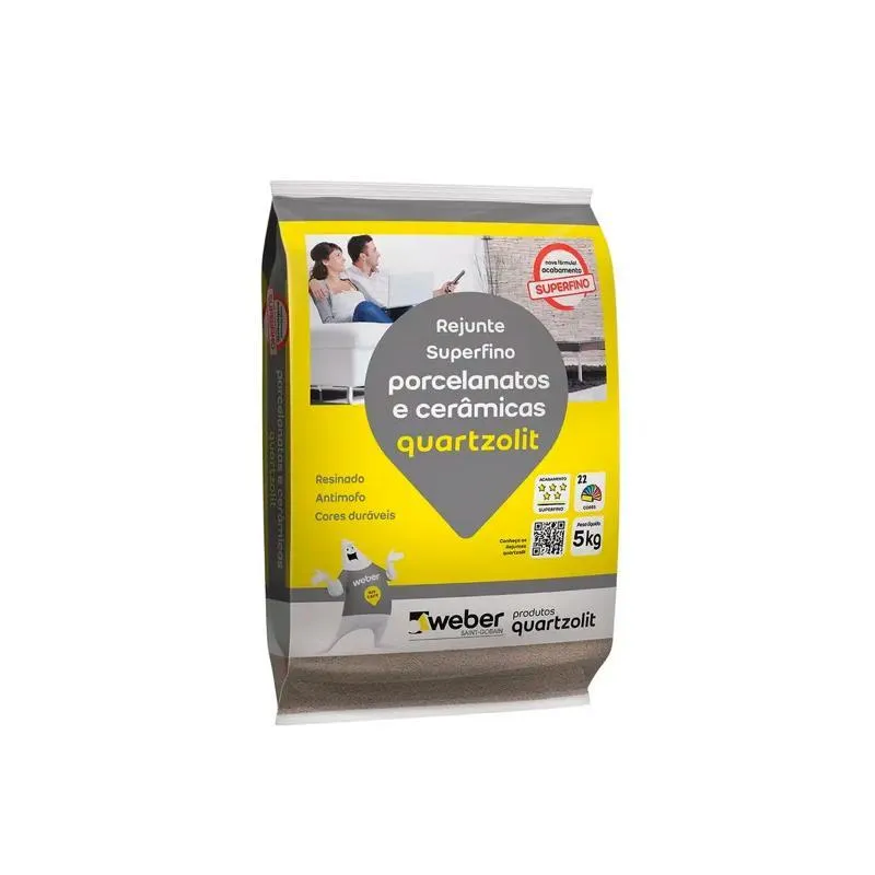 Rejunte Quartzolit Porcelanato 5kg Cinza Ártico